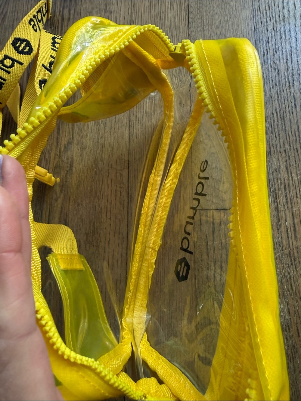 Bumble Dating App Clear Yellow Crossbody Bag Fanny Pack Bag Promo Item - Picture 8 of 9